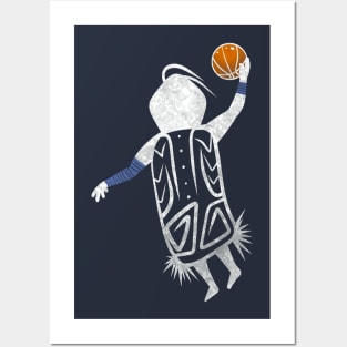 Dunking Basketball Player Posters and Art